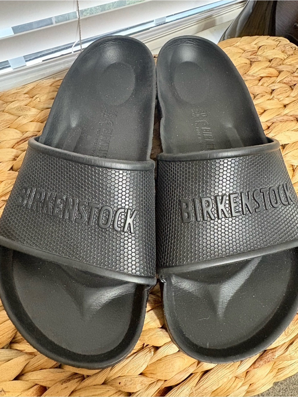 Birkenstock Black Slip-On EVA Slide Sandals